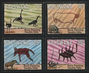 Botsuana 1975 - Mi-N.o 136-139 ** - Estampillada sin montar o nunca montada - pintura rupestre - Imagen 1 de 1