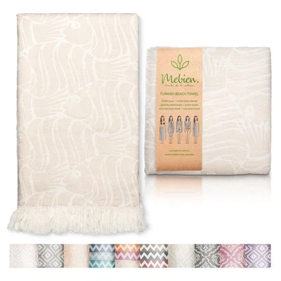 "Toalla de playa turca premium - 100 % algodón secado rápido sin arena de gran tamaño 35"" X... Foto 1 de 4