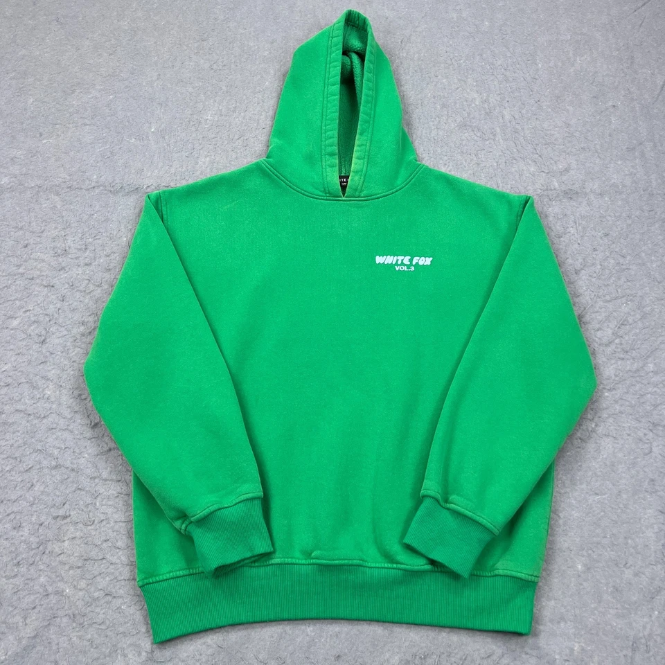 White Fox Vol 3 Hoodie Women's S/M Green Fleece Pullover Sweatshirt Lounge Gym** - Image 1 of 4