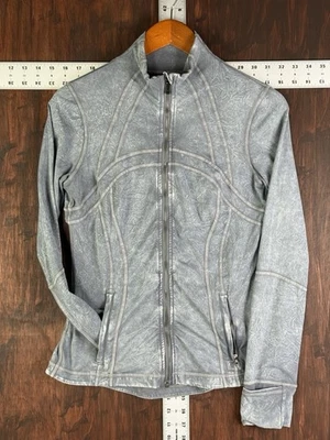 Chaqueta Lululemon Define Cremallera Completa Manga Larga Pulgares Tinte Hielo Mujer 8 Ropa Activa Foto 1 de 4