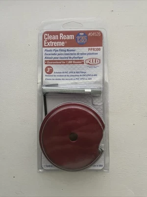 REED PPR300 3 Inch Plastic Pipe Fitting Reamer #04526 Schedule PVC, CPVC, ABS.. - Image 1 of 2