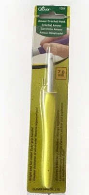 Gancho de ganchillo Clover Amour 1054 tamaño 7 mm ~ TOTALMENTE NUEVO Foto 1 de 4
