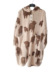 Next Hamish The Highland Cow Cream Hooded Blanket - One Size - New With Tags - Picture 1 of 5