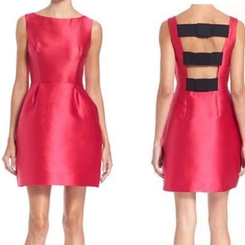 Mini abito rosa Kate Spade taglia 0 con schiena flirtata