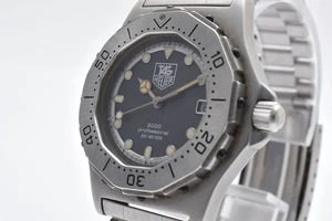 Reloj de cuarzo TAG Heuer 3000 Series 932.213 profesional gris fecha 200 m #W207 - Imagen 1 de 12