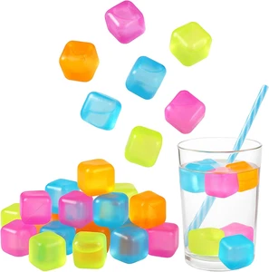 36-Pack Reusable Ice Cubes for Drinks – 1" Square Bpa-Free Plastic – Non-Dilutin - Picture 1 of 9