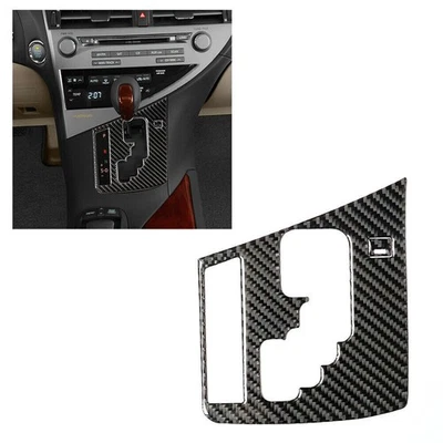 For Lexus RX350 RX450H 2010-2012 Carbon Fiber Gear Shifter Panel Cover Trim - Imagem 1 de 4