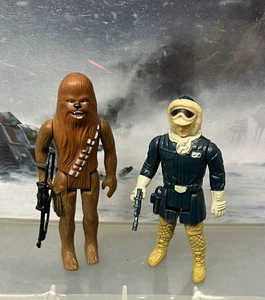 Figurina Star Wars vintage - Han Solo (Hoth) e Chewy - 1980 e 1977 (completa) - Foto 1 di 5