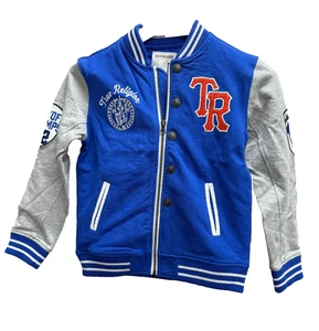 TRUE RELIGION Bright Blue LetterMan Jacket For Kids ~Size 6 New With Tags - Picture 1 of 8