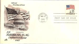 American Flag Definitive Issue March 29 1985 Mail Cover FDC - Picture 1 of 1