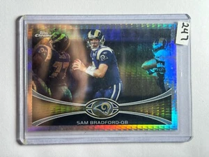 Sam Bradford 2012 Topps Chrome Prism Refractor #95 - /216 Pulsar SP Card Rams - Picture 1 of 2