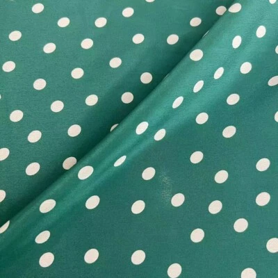 Tela de seda crepé 100 % seda pura 14 momme puntos verdes 43" de ancho por yarda XX061 Foto 1 de 2