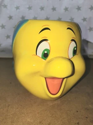 Disney Mug Flounder. Little Mermaid Mug. Hot/ Cold Drinks. Flounder Shape Mug. - Image 1 of 4