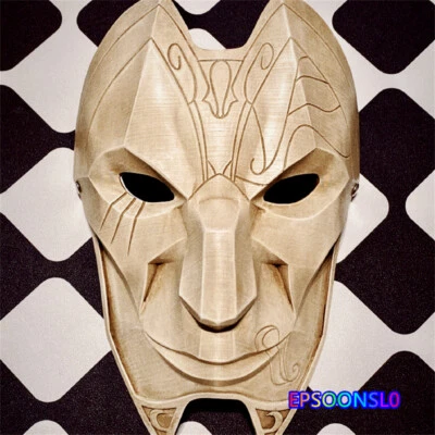 LOL League of Legends The Virtuoso Khada Jhin Resin Mask Wearable Cosplay Prop  - Image 1 of 4