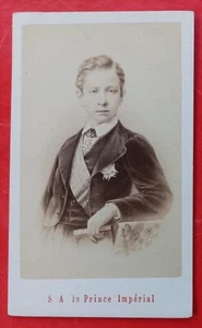 PHOTO CDV PRINCE IMPERIAL BY NEURDEIN EMPIRE LOUIS NAPOLEON BONAPARTE III - Picture 1 of 2
