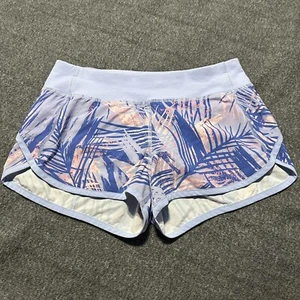 Ivivva By Lululemon Speedy Shorts 2” Size 12 Palms Multicolor Lavender Lined - Picture 1 of 6