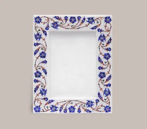 6"x4" Antique White Marble Memorable Picture Frame Wall Hanging Living Room Deco - Picture 1 of 6