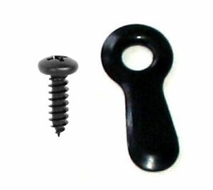1" Rigid Black Oxide Turn Buttons, 125 Pack with 125 Screws