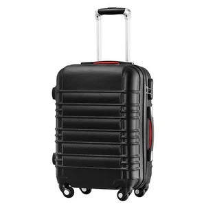 Koffer-Baron® »Hartschalenkoffer Premium Kabinnenkoffer Handgepäck ABS, Schwarz«