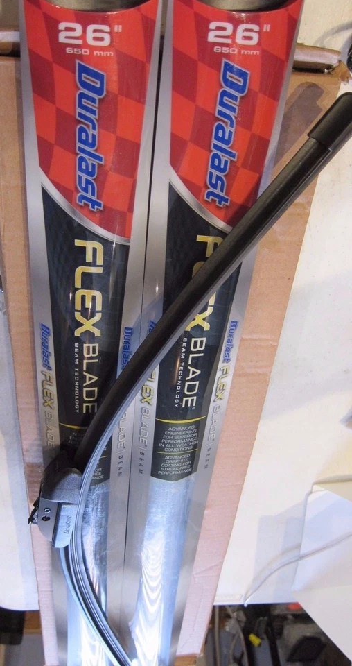 26" + 26" Premium Bracketless Windshield Wiper Blades J-Hook  All Season - Image 1 of 1