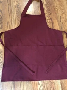 Kitchen Apron Chef Pockets Aprons Women Men Adjustable Restaurant Home BBQ - Picture 1 of 4