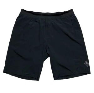 Prana Breathe Black Large Mens Drawstring Stretch Swim Hiking Shorts 10” - Picture 1 of 5