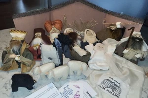Elim Handmade Plush Nativity Scene Christian Ministry in Poland 15 Piece Set - Picture 1 of 8