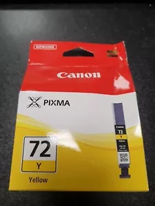 Canon Ink Cartridge PIXMA 72 Y YELLOW Genuine PGI-72Y 14ml - Picture 1 of 4