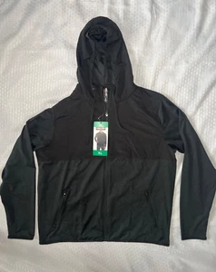 New! Kirkland Mens Black Mixed Media Jacket Sz XL Free Shipping! - Picture 1 of 3