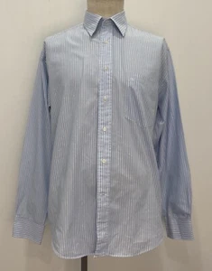 Modern Men’s Valentino Tailored Blue Striped Business Shirt 44 Large Cotton - Picture 1 of 5