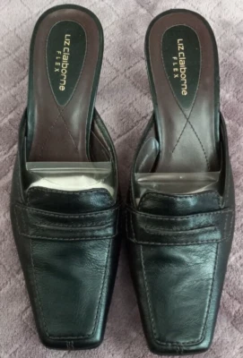Liz Claiborne Flex Black Slip-On High Heel Pumps Shoes Size 7M - Image 1 of 4