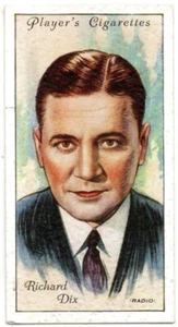 PLAYERS CIGARETTE CARD FILM STARS 2nd. SERIES 1934 No.15. RICHARD DIX - Picture 1 of 2