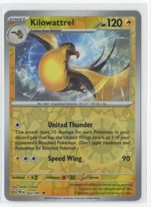 Pokemon Paldean Fates Kilowattrel 022/091 Holograma Inverso - Imagen 1 de 1