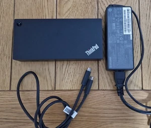 Station d'accueil universelle Lenovo ThinkPad USB-C DK1633 avec bloc d'alimentation USB C - Photo 1/9