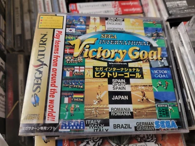 Sega International Victory Goal (1995) New Factory Sealed Japan Sega Saturn Impo - Image 1 of 2