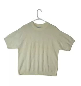 Vintage Classic Elements 90's Short Sleeve Granny Sweater Sz XL - Picture 1 of 7
