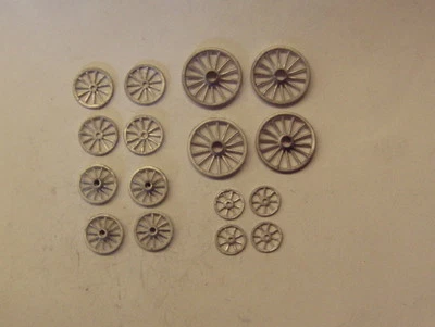 P&D Marsh OO Gauge PW108 cart wheels (16) castings require painting