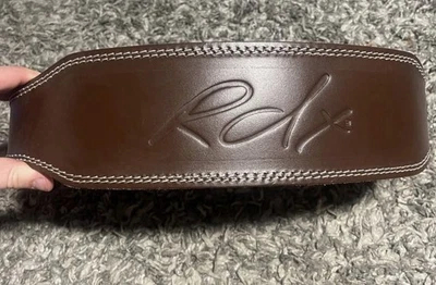 Cinturón de levantamiento de pesas RDX de cuero genuino talla M Foto 1 de 2