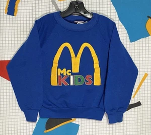Sudadera McDonalds Vintage Años 90 Mckids Cuello Redondo 4T Niño Pequeño Pullover Raro - Imagen 1 de 10