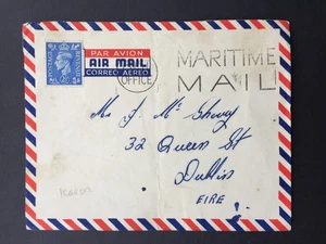 GB 1950s COVER FROM H.T. EMPIRE PRIDE ROYAL ULSTER RIFLES (IN KOREA) TO DUBLIN - Picture 1 of 2