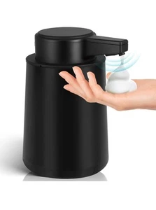 Dispensador automático de jabón de espuma para baño: 9 OZ plástico sin contacto modo negro - Imagen 1 de 7