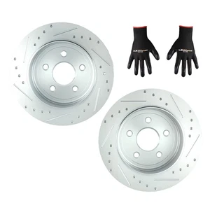 13" Rear Drilled Brake Disc Kit for Jeep Grand Cherokee/Dodge Durango 2011-2020 - Picture 1 of 12