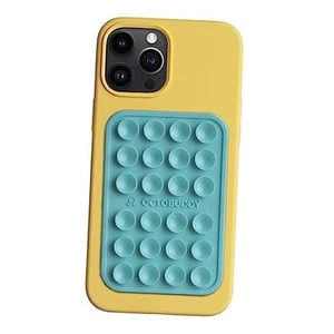 Coque téléphone aspiration silicone support adhésif - mains libres, MAX pastel turquoise - Photo 1 sur 7
