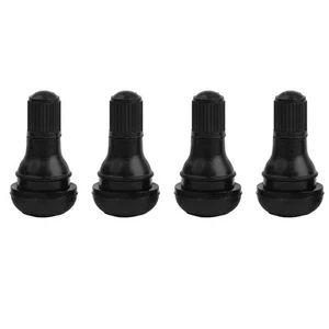 4 Pack High Durability TR 412 Rubber Valve Tubeless Nozzle with Valve Core - Picture 1 of 12
