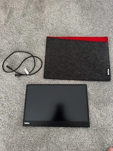 Lenovo ThinkVision M14 WLED 14” USB-C Mobile Monitor - Black - Photo 1/5