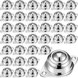 30 Pcs 5/8" Roller Ball Transfer Bearings Carbon Steel round Ball Bearing Roller - Picture 1 of 12