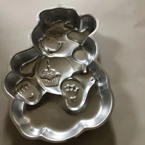 Sartén para pasteles Wilton Care Bears 1983 vintage con forma de oso #2105-1793 retirada usada en excelente estado - Imagen 1 de 5