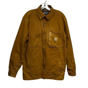 Giacca Camicia da Lavoro Uomo Carhartt Robusta Flex Foderata in Pile Anticato Taglia M - Foto 1 di 10
