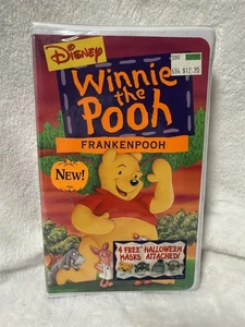 NEW SEALED DISNEY WINNIE THE POOH FRANKENPOOH VHS TAPE W/ 4 FACE MASKS - Picture 1 of 7