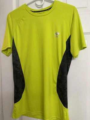 LOTTO Italian Sport Design Shirt Size Medium Yellow Black Tennis  - Image 1 of 4